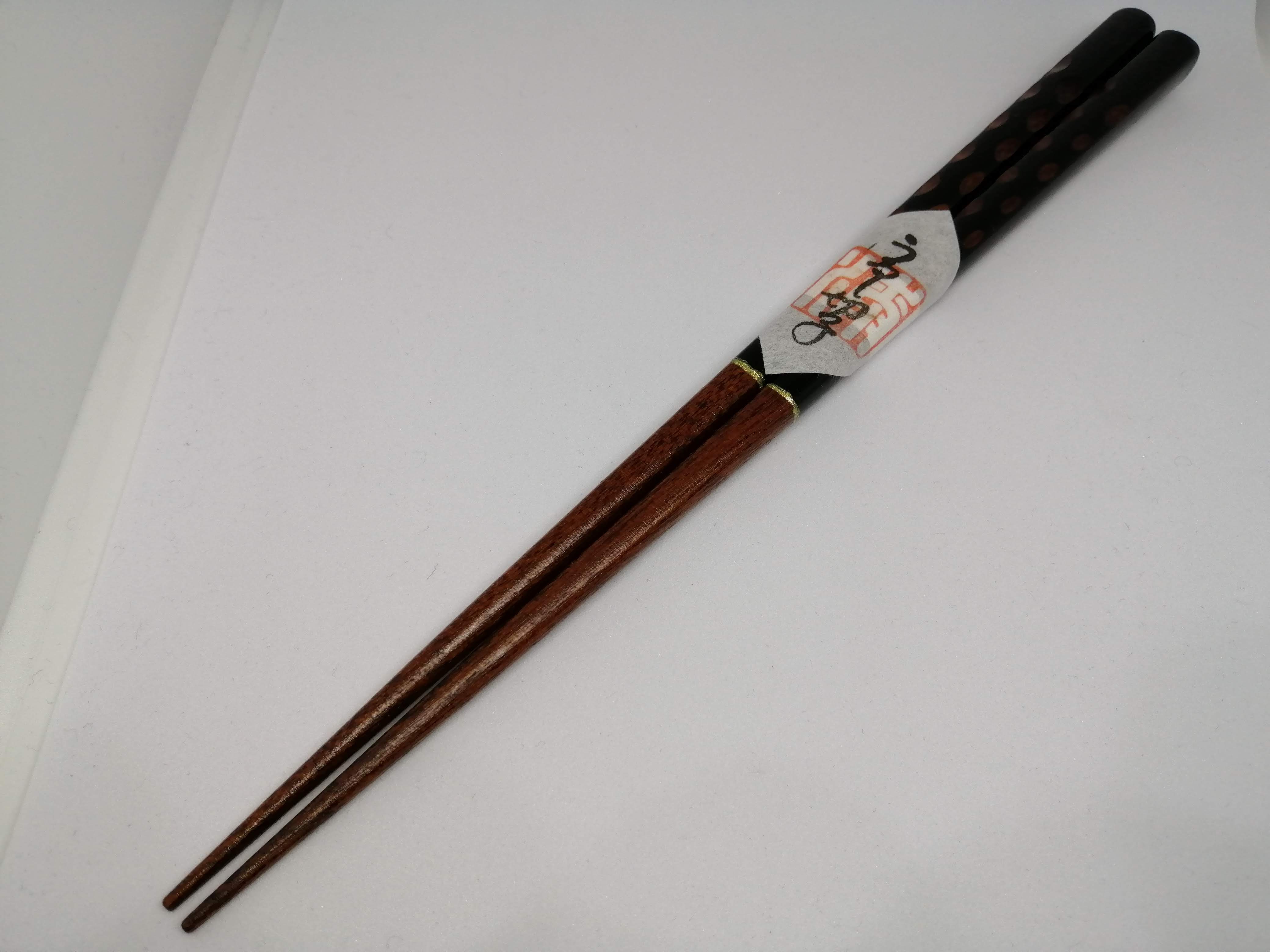 うるし切子箸　黒