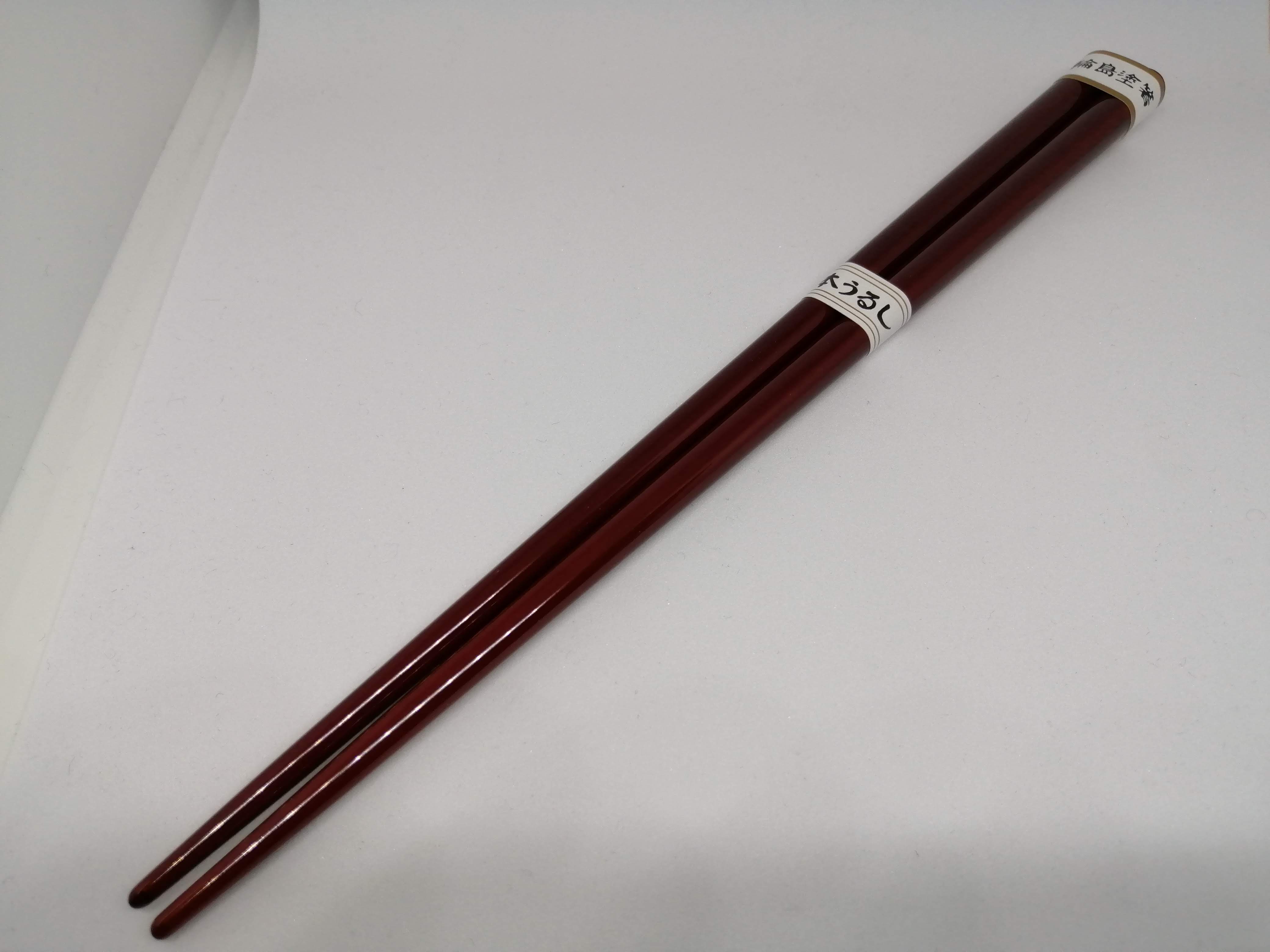 輪島塗　本うるし箸　溜