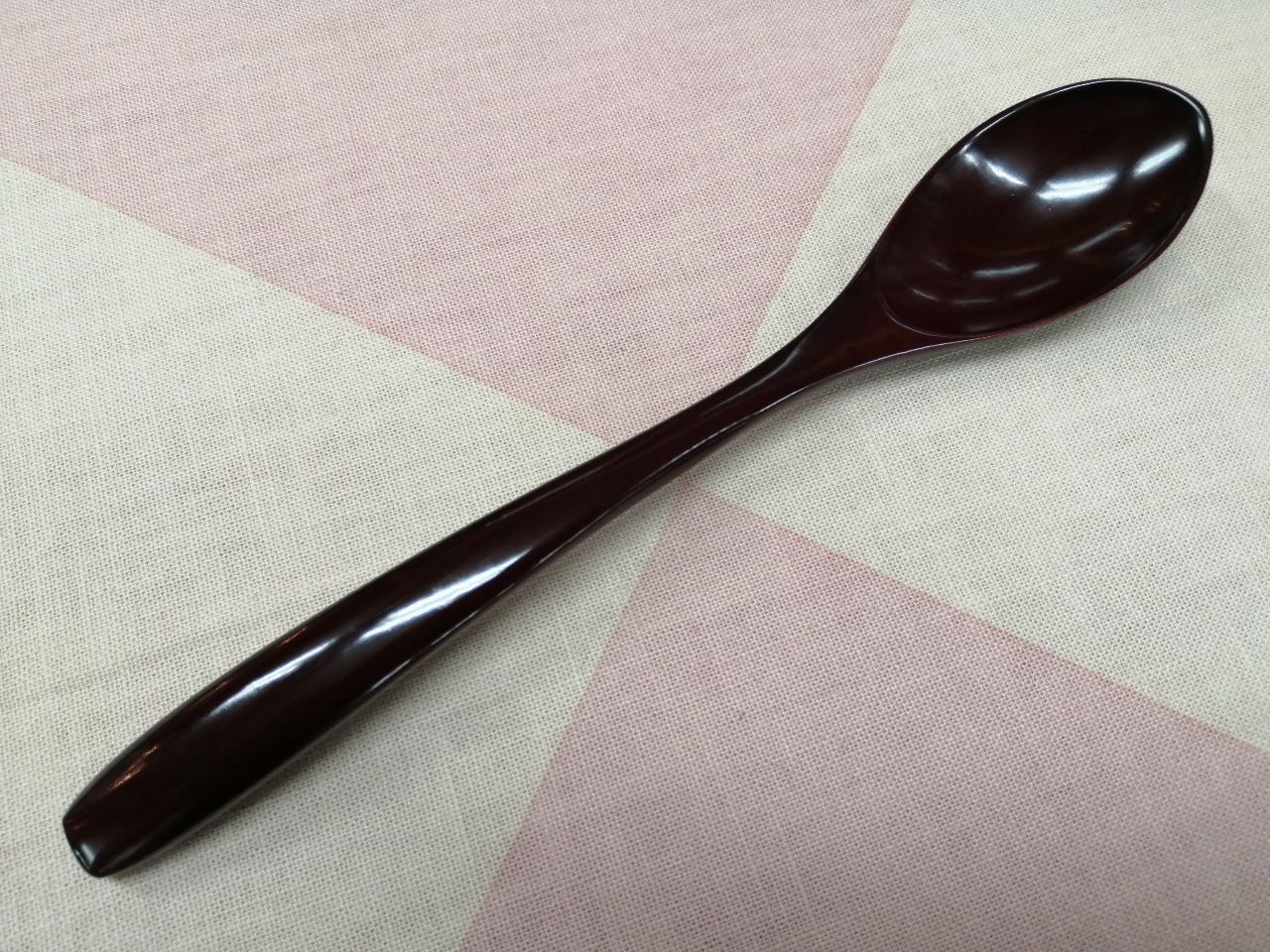 漆塗　カレースプーン　溜