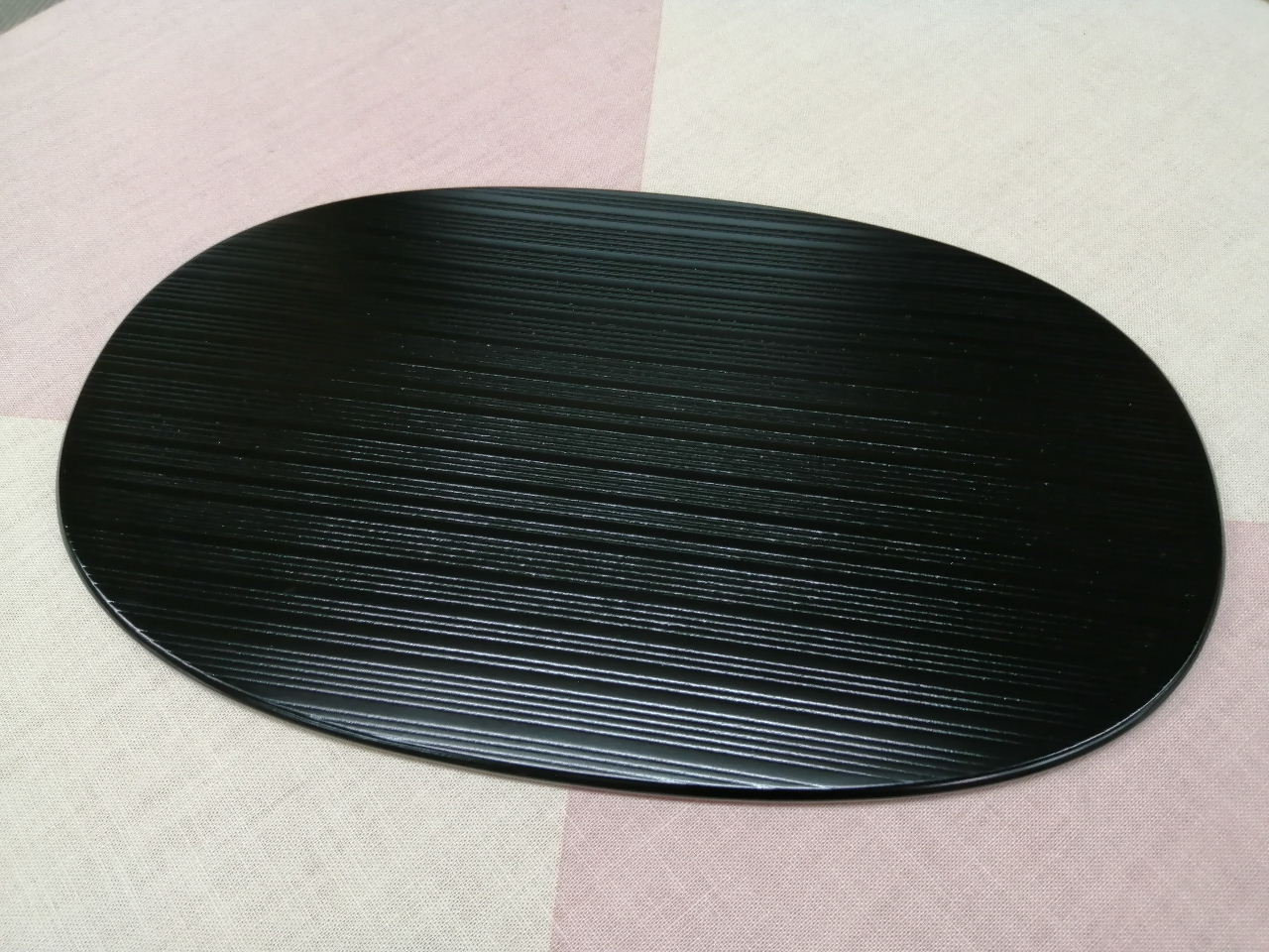 千筋　小判　両面折敷（小）