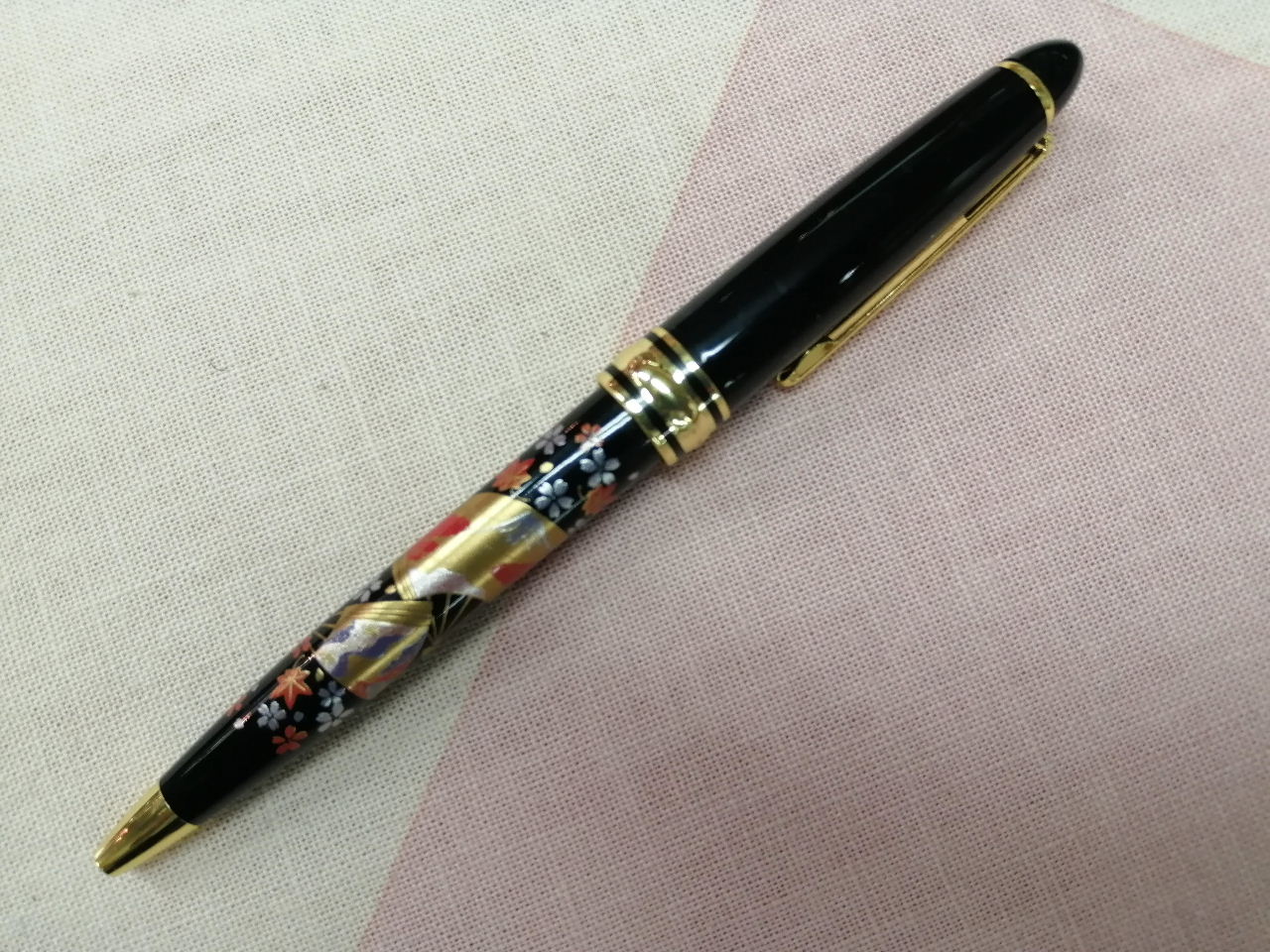 漆芸ボールペン　扇面