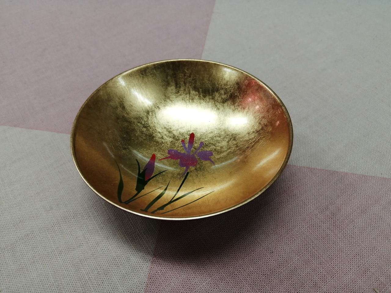 金箔盃　アヤメ