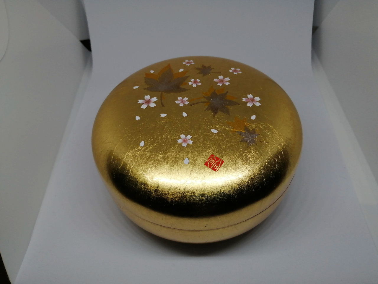 金箔華かすみ 丸小箱