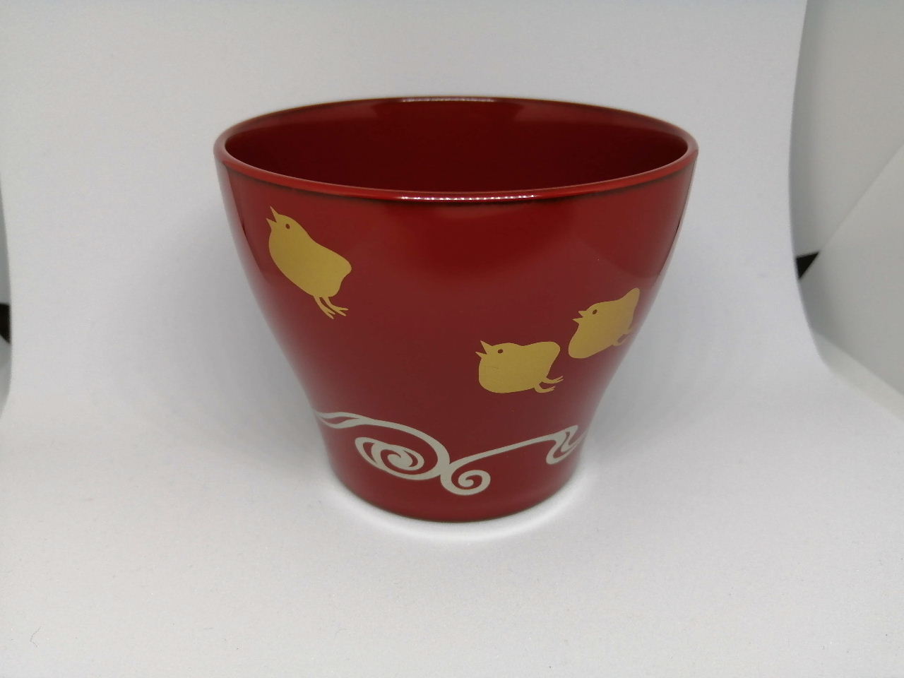 本漆ちょこ椀　波千鳥