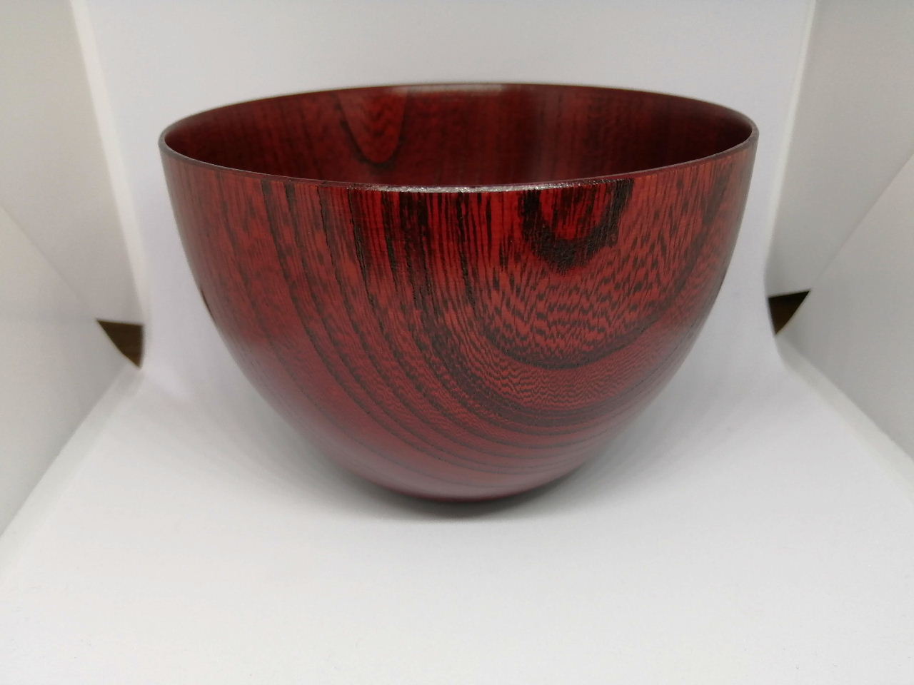 欅　スープ椀（大）　朱摺り