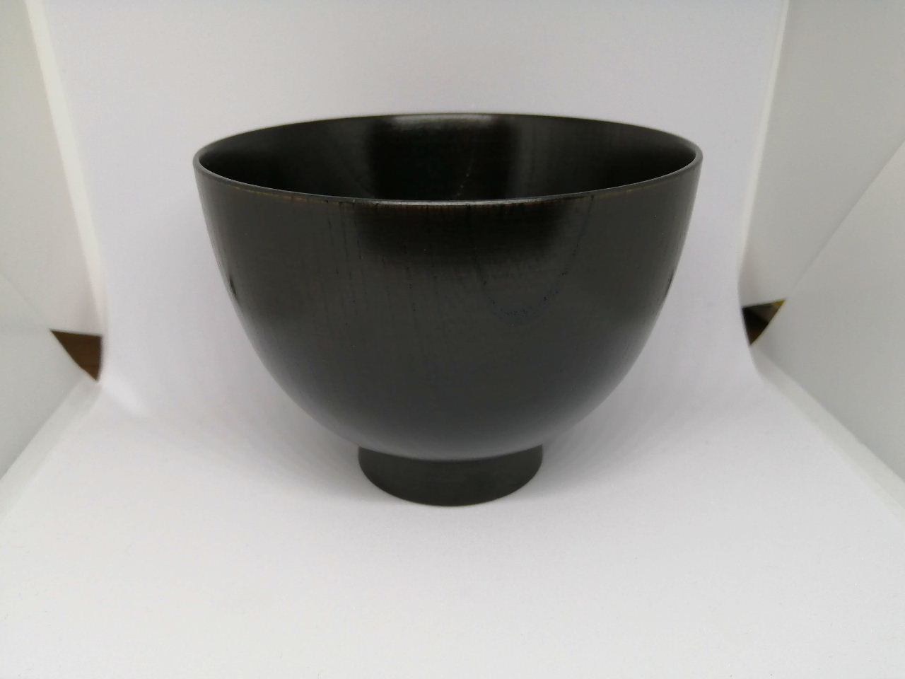 欅　仙才椀　黒擦り